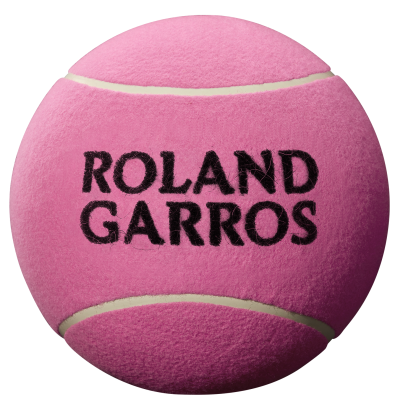 Piłka na autografy Piłka Wilson Roland Garros 9 Jumbo różowa