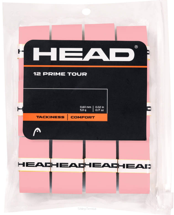 Owijki tenisowe wierzchnie Head Prime Tour x12 różowe