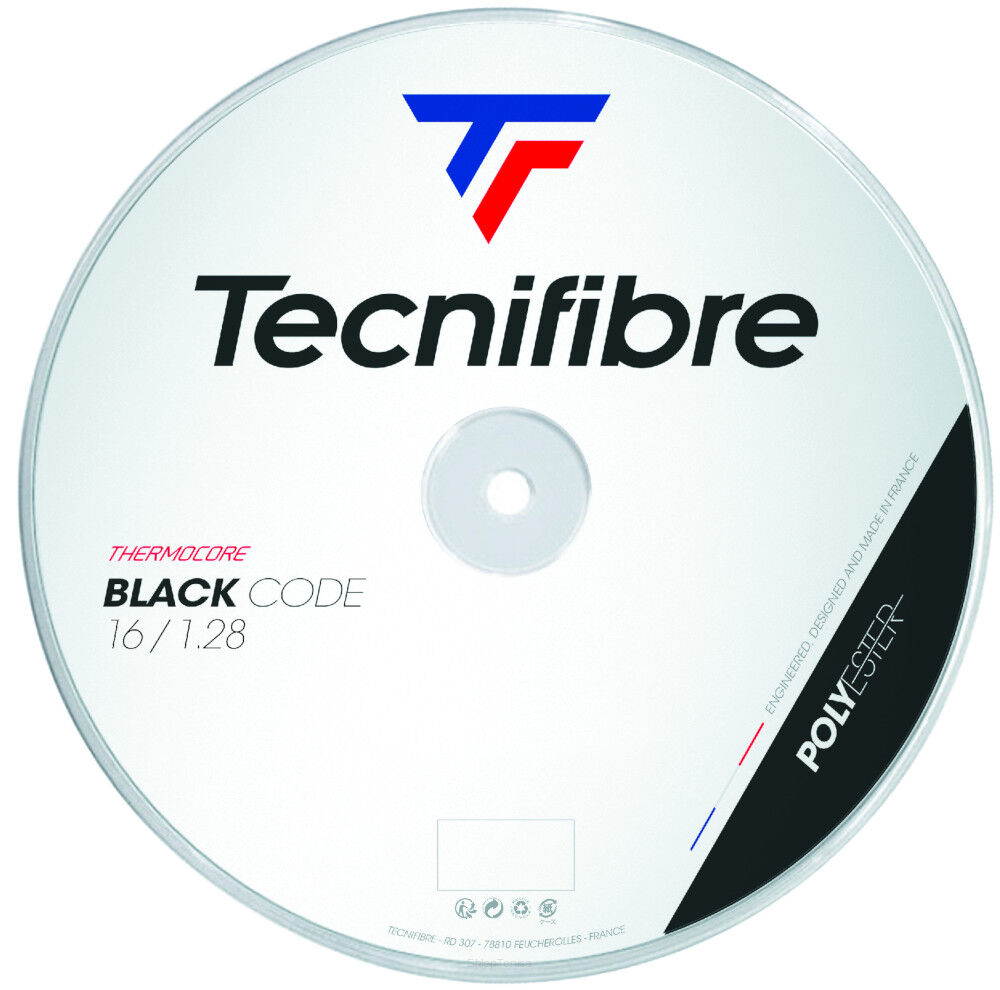 Naciąg tenisowy Tecnifibre Black Code 1.28 czarny 12m ze szpuli