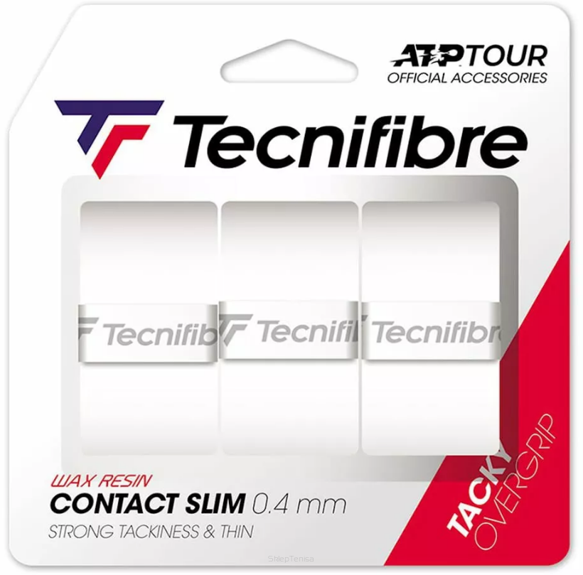 Owijka wierzchnia Tecnifibre Contact Slim 3P - white