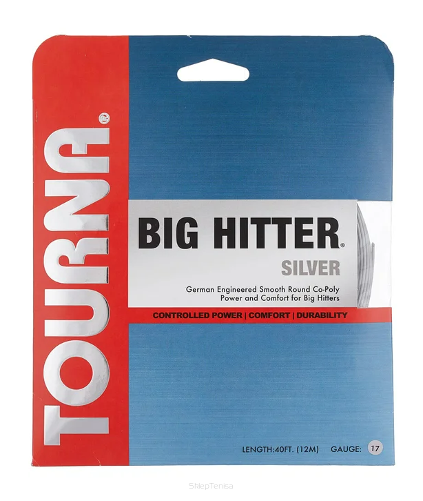 Naciąg tenisowy Tourna Big Hitter Silver 1.25 - szary