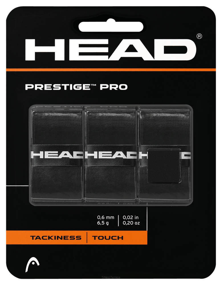 Owijki tenisowe wierzchnie Head Prestige Pro x3 czarny