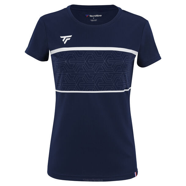 Koszulka tenisowa damska Tecnifibre Team Tech Tee granatowa