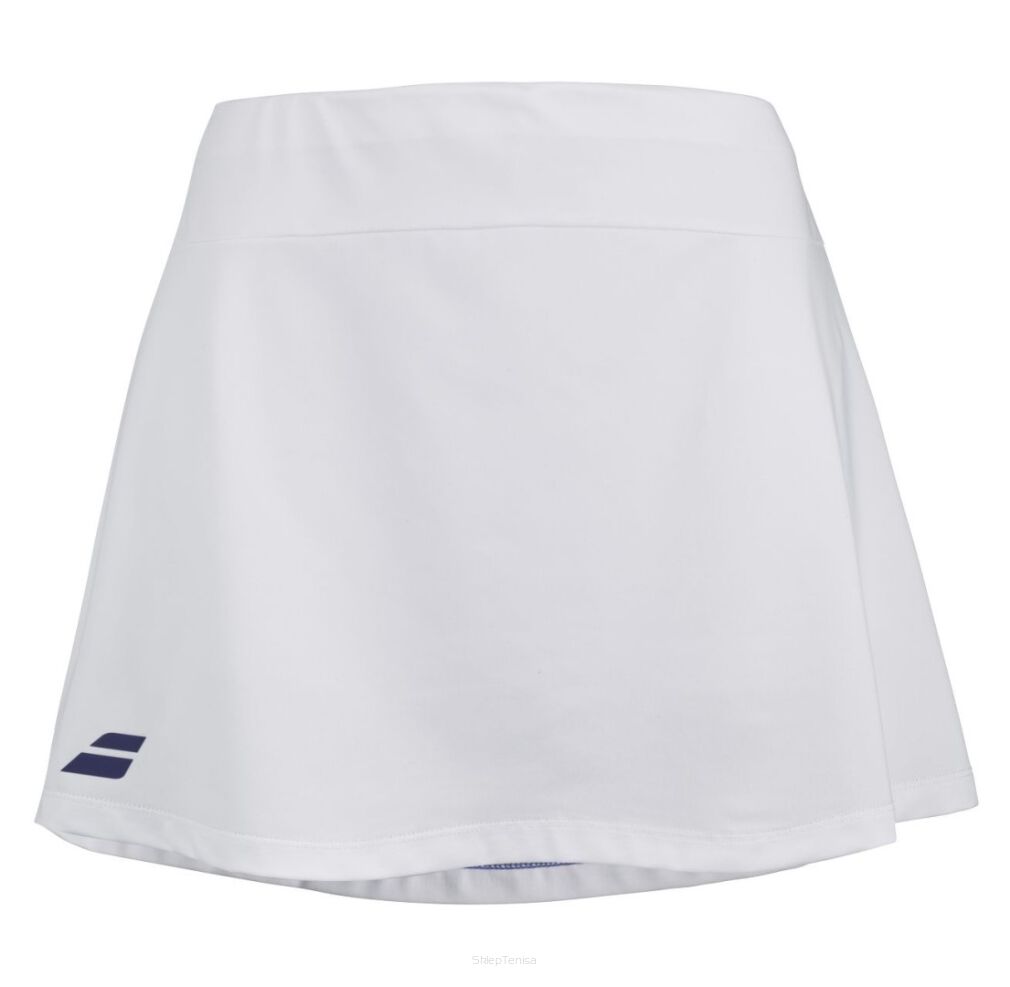 Spódniczka tenisowa juniorska Babolat Play Skirt Girl 2024 biała