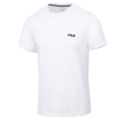 Koszulka tenisowa Fila Logo Small biała