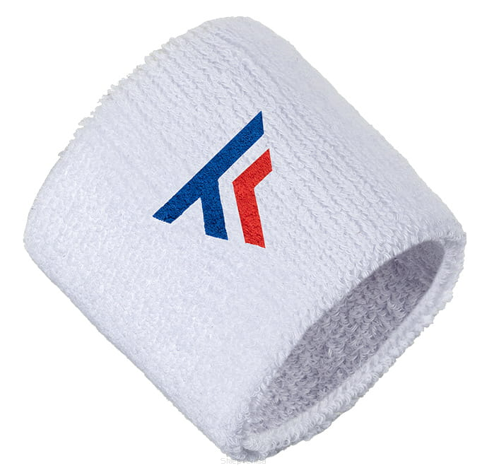 Frotka tenisowa Tecnifibre Wristbands New Logo x2 - white