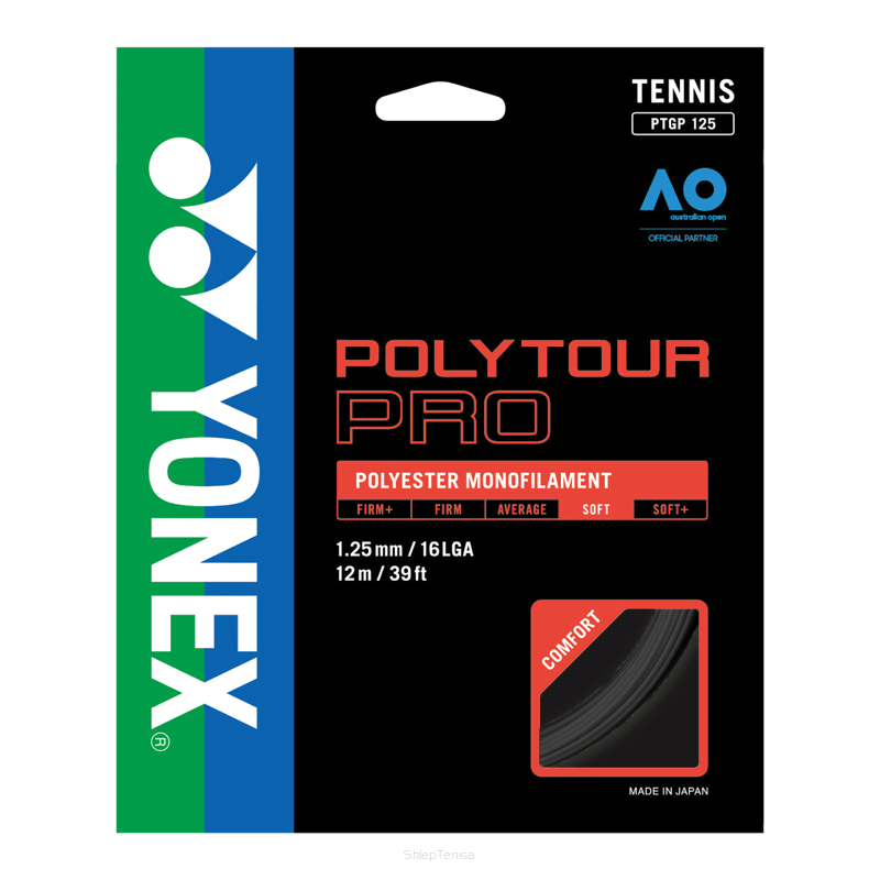 Naciąg Tenisowy Yonex Poly Tour Pro 1.25 - grafitowy