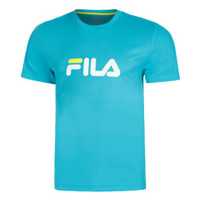 Koszulka tenisowa Fila T-shirt Logo błękitna
