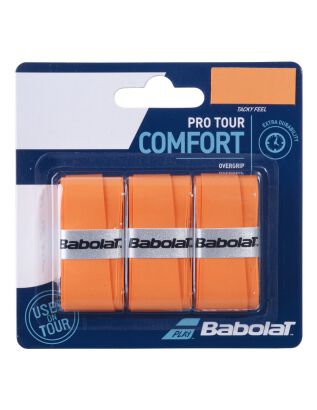 Owijki tenisowe wierzchnie Babolat Pro Tour Comfort x3 pomarańczowe