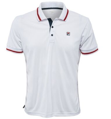 Koszulka tenisowa Fila Polo Piro biała