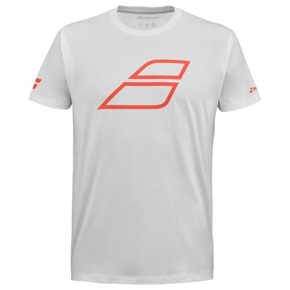 Koszulka tenisowa Babolat Strike Cotton Tee biała