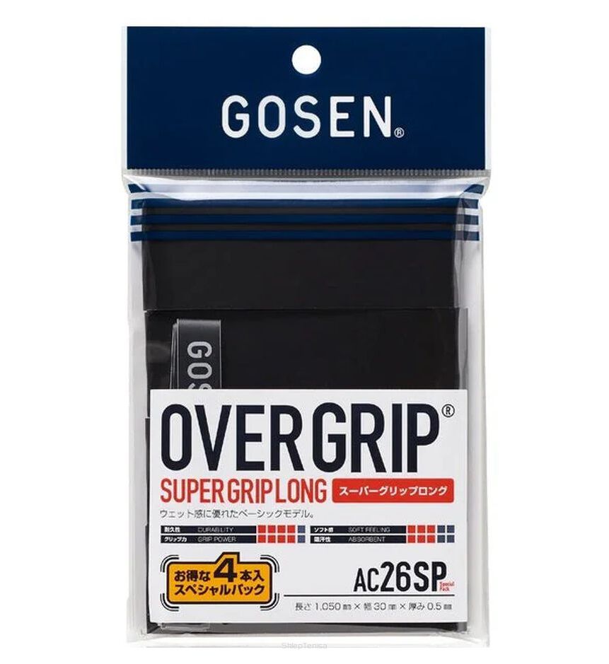 Owijki wierzchnie Gosen Super Grip 4P - czarne