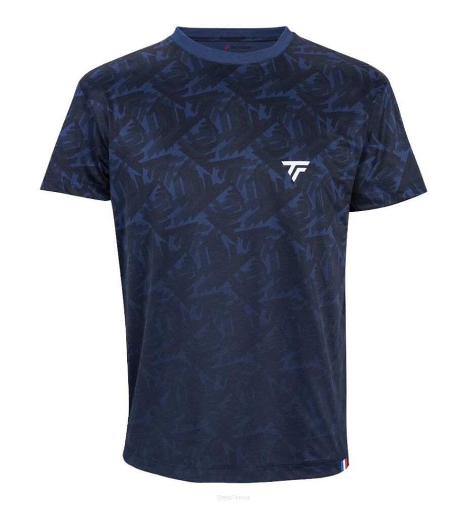 Koszulka tenisowa Tecnifibre X-Loop Tee granatowa