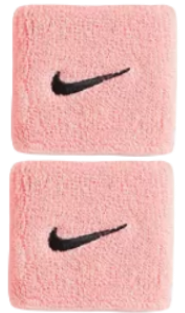 Frotka tenisowa Nike Swoosh Wristbands różowa