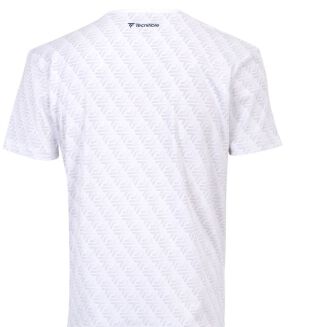 Koszulka tenisowa Tecnifibre Graphic Tee White 2024 biała