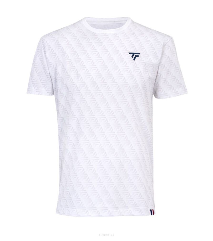 Koszulka tenisowa Tecnifibre Graphic Tee White 2024 biała