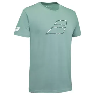 Koszulka tenisowa juniorska Babolat Exercise Cotton Tee Boy morska