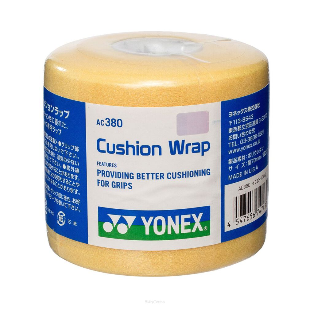 Owijka jako pianka Yonex AC 380 Cushion Wrap żółta