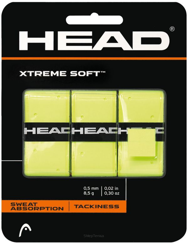 Owijki tenisowe wierzchnie Head Xtreme Soft limon