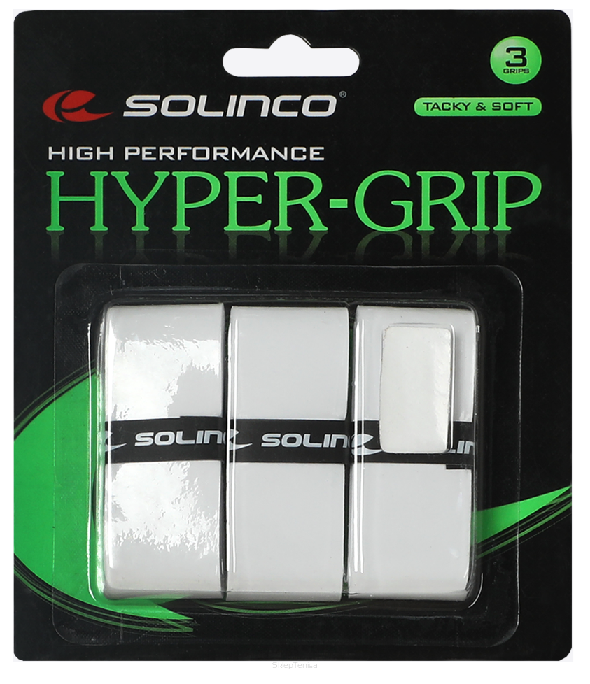 Owijka wierzchnia Solinco Hyper Grip 3P - białe