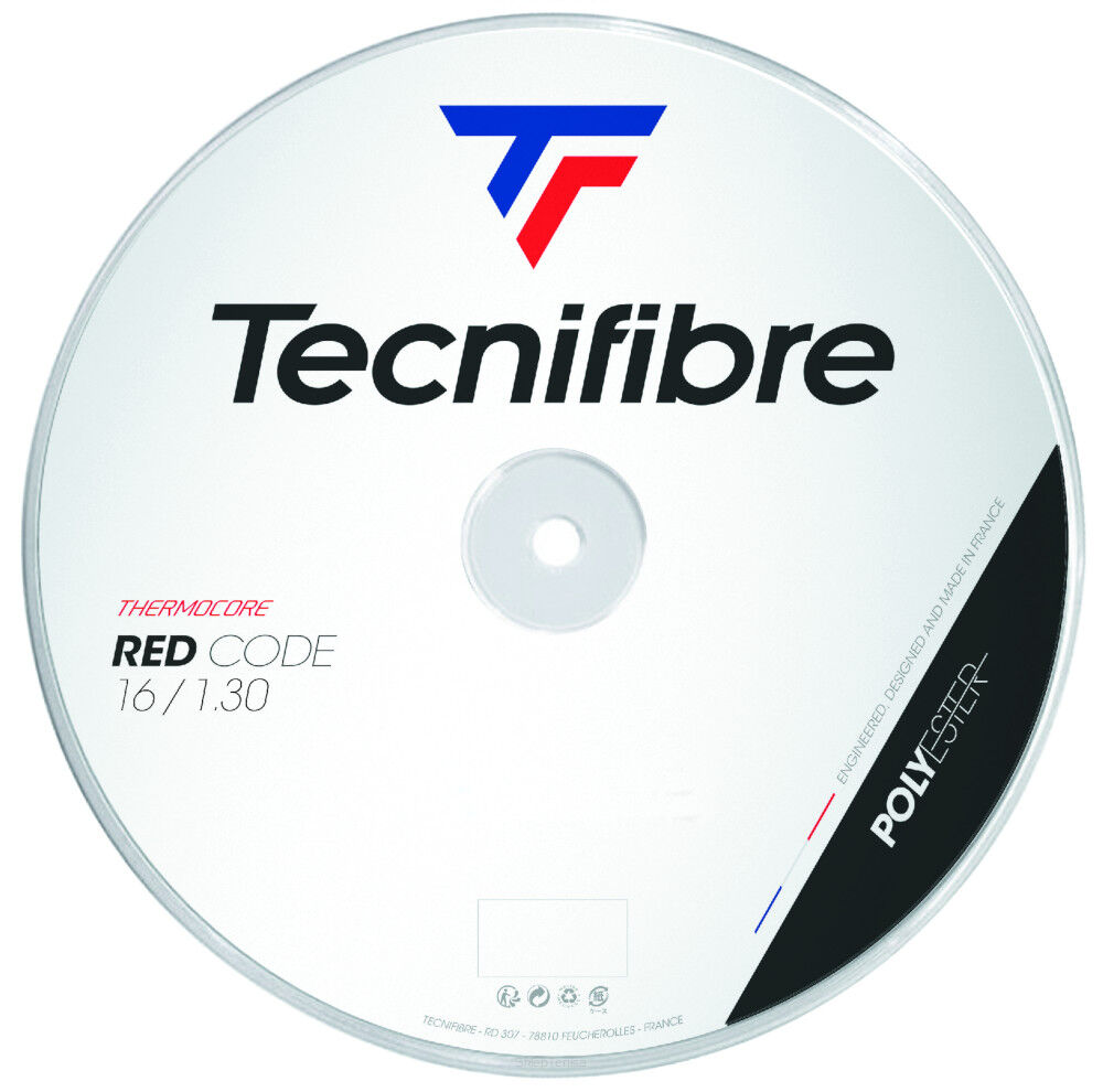 Naciąg tenisowy Tecnifibre Red Code 1.30 czerwony 12m ze szpuli