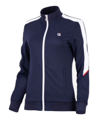 Bluza tenisowa Fila Jacket Manuela granatowa