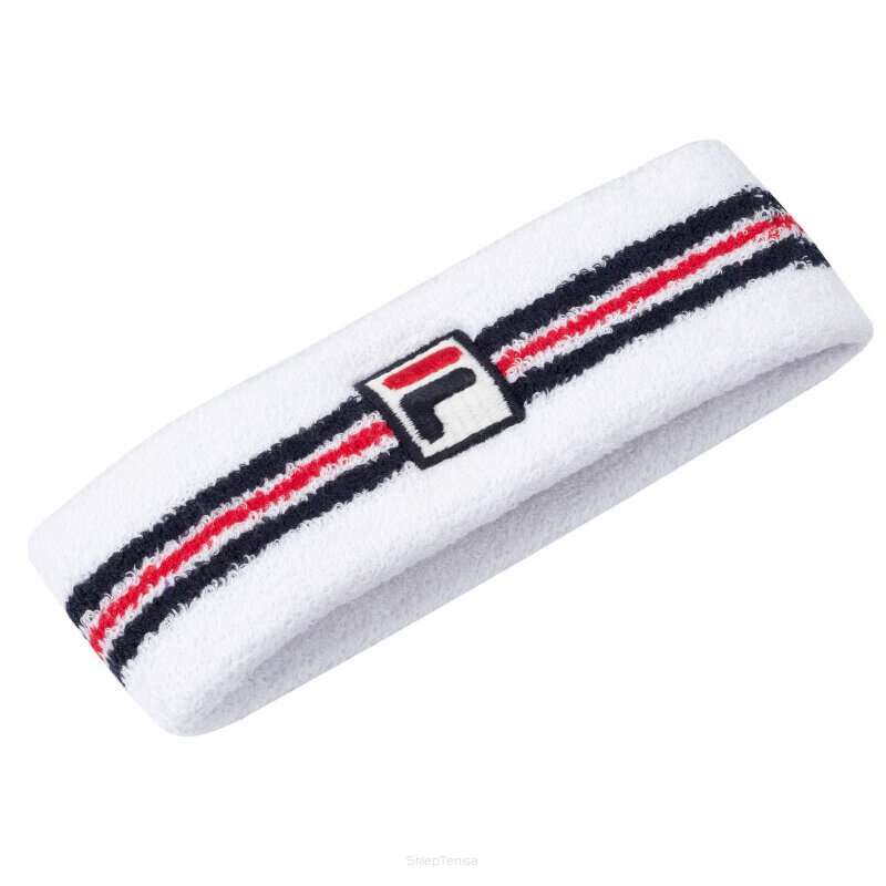 Frotka tenisowa na głowę Fila Headband Jacob biała