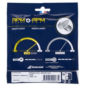 Naciąg tenisowy Babolat RPM Blast + RPM Soft 2x6m