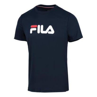 Koszulka tenisowa Fila T-shirt Logo granatowa
