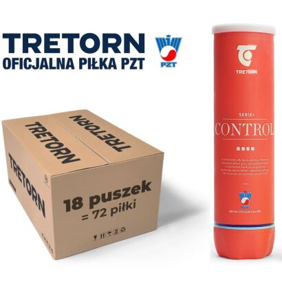 Karton piłek tenisowych Tretorn Serie+ Control 18 x 4B