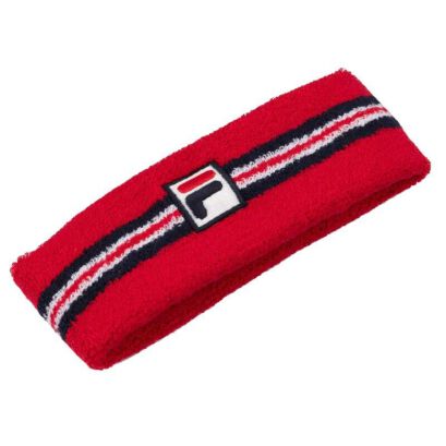 Frotka tenisowa na głowę Fila Headband Jacob czerwona