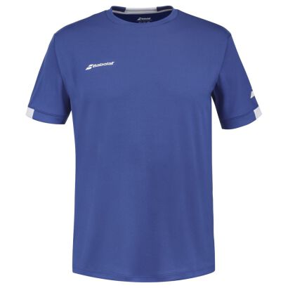 Koszulka tenisowa juniorska Babolat Play Crew Neck Tee granatowa