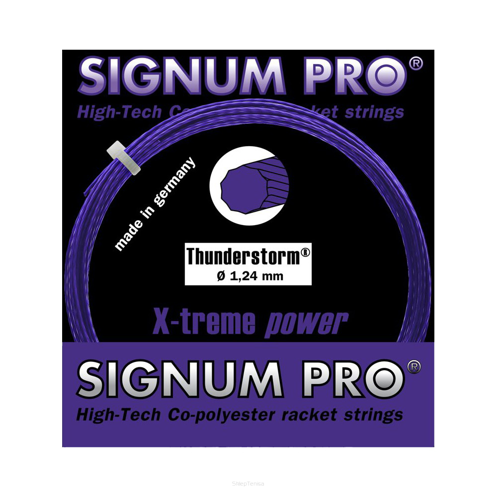 Naciąg tenisowy Signum Pro Thunderstorm X-treme Power 1.24 fioletowy 