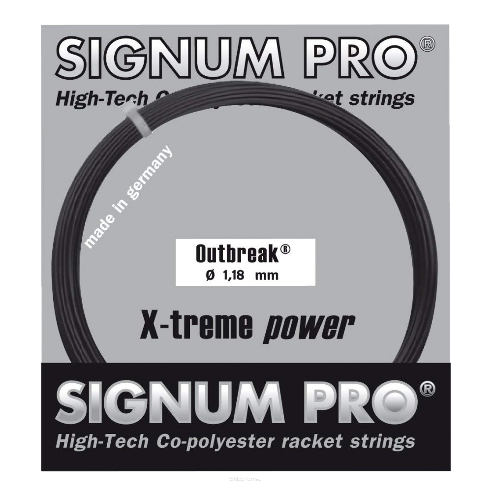 Naciąg tenisowy Signum Pro Outbreak X-treme Power 1.24 antracyt