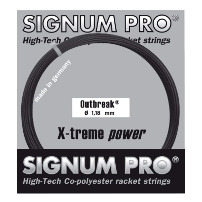 Naciąg tenisowy Signum Pro Outbreak X-treme Power 1.24 antracyt