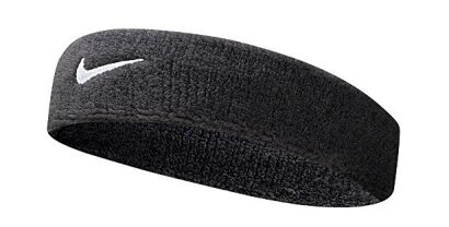 Frotka tenisowa na głowę Nike Swoosh Headband czarna