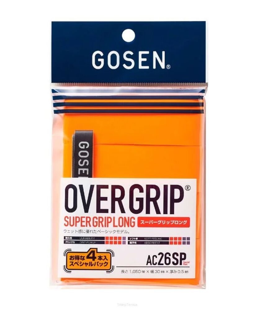 Owijki wierzchnie Gosen Super Grip 4P - pomarańczowe