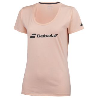 Koszulka tenisowa juniorska Babolat Exercise Tee Girl różowa