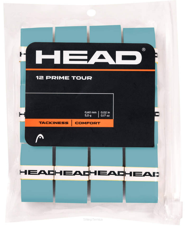 Owijki tenisowe wierzchnie Head Prime Tour x12 niebieskie