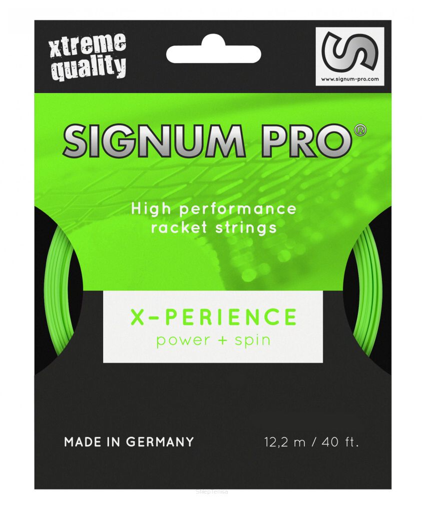 Naciąg tenisowy Signum Pro X-Perience 1,24 zielony