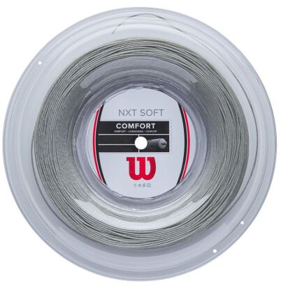 Naciąg tenisowy Wilson NXT Soft 1,30mm - srebny ze szpuli