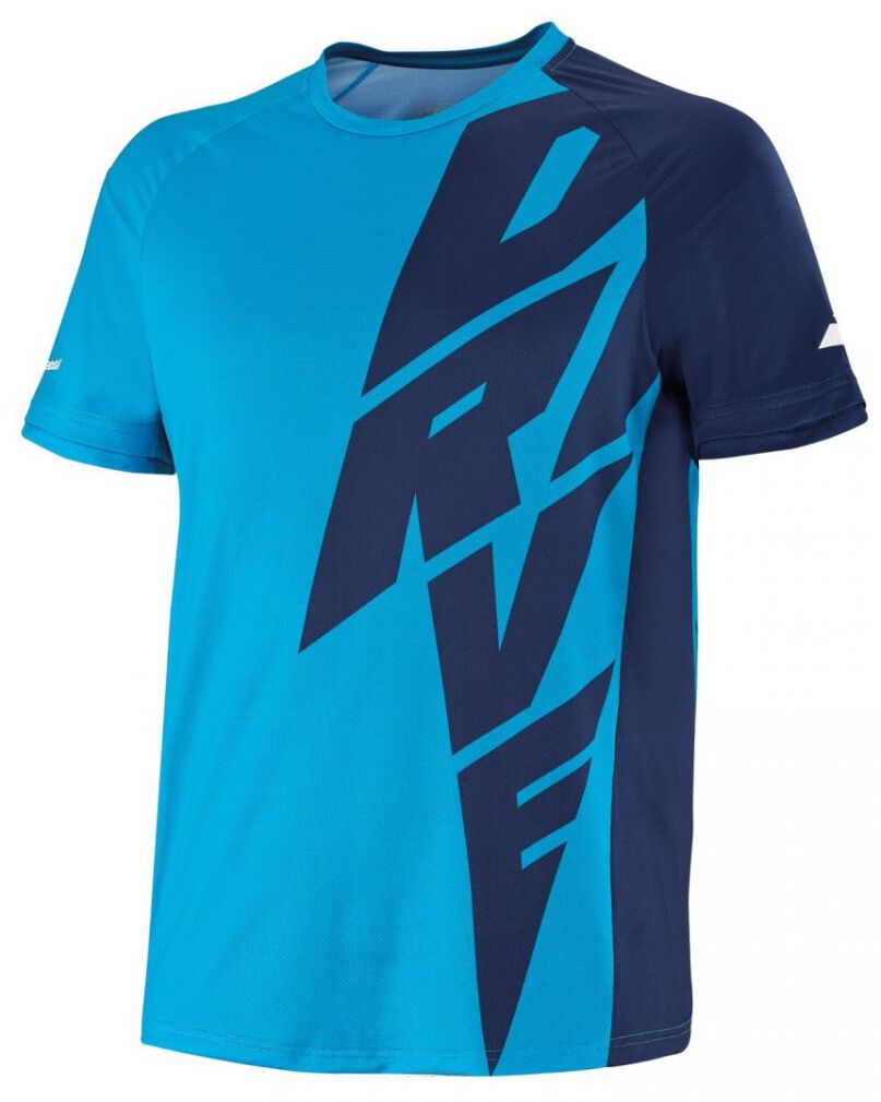 T-shirt Babolat Drive Crew Neck Tee M blue