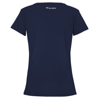 Koszulka tenisowa damska Tecnifibre Club Cotton Tee granatowa