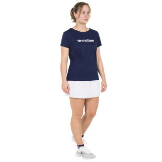 Koszulka tenisowa damska Tecnifibre Club Cotton Tee granatowa