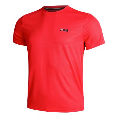 Koszulka tenisowa Fila Logo Small czerwona