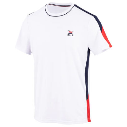 Koszulka tenisowa Fila T-shirt Gabriel biała