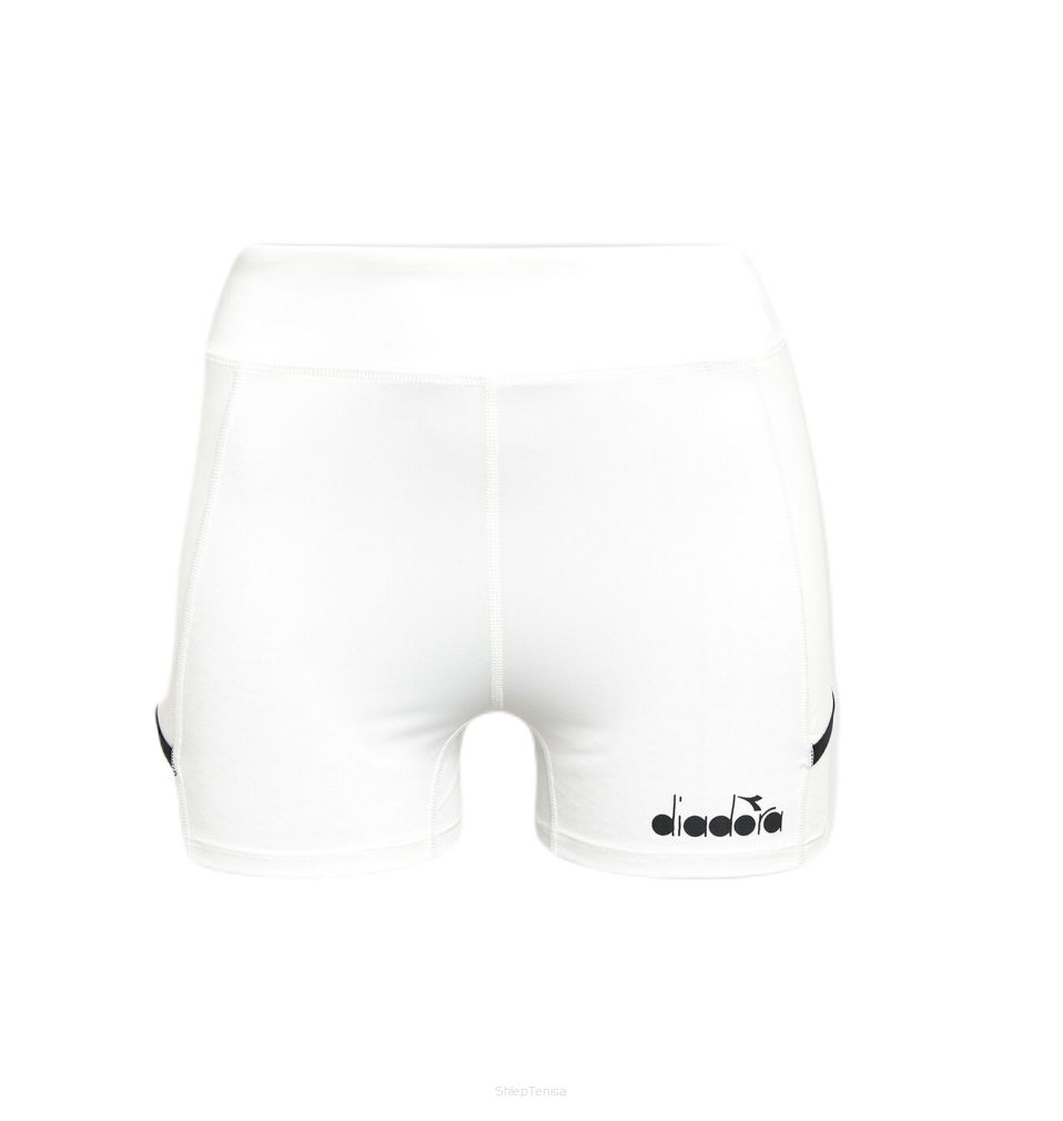 Spodenki tenisowe Diadora Short Tights Pocket białe