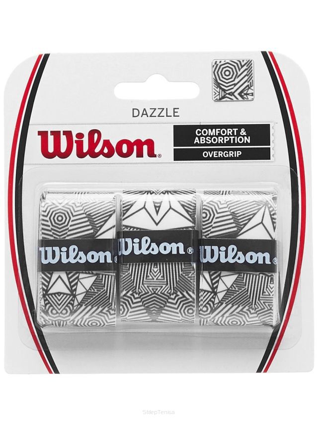 Owijka wierzchnia Wilson Dazzle Overgrip - black/white