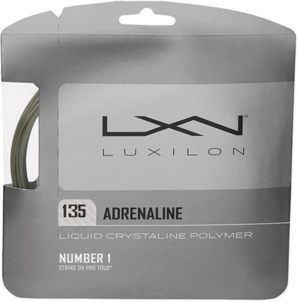 Naciąg tenisowy Luxilon Adrenaline 1.25 mm (12m) szary