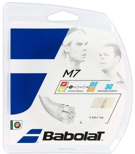 Naciąg tenisowy Babolat M7 12 m 1.25mm biały